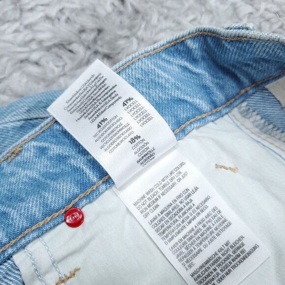 READ Mother Snacks Sugar Cone Maxi Skirt Sweet & Sour Size 26 Light Wash Blue - Picture 12 of 15